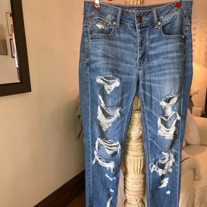 American Eagle ripped jeans